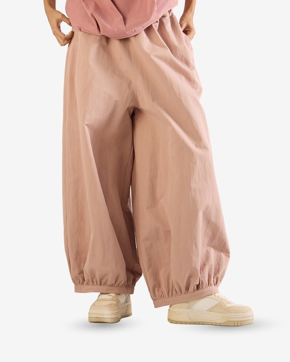 Gathered Waist Hem Pants