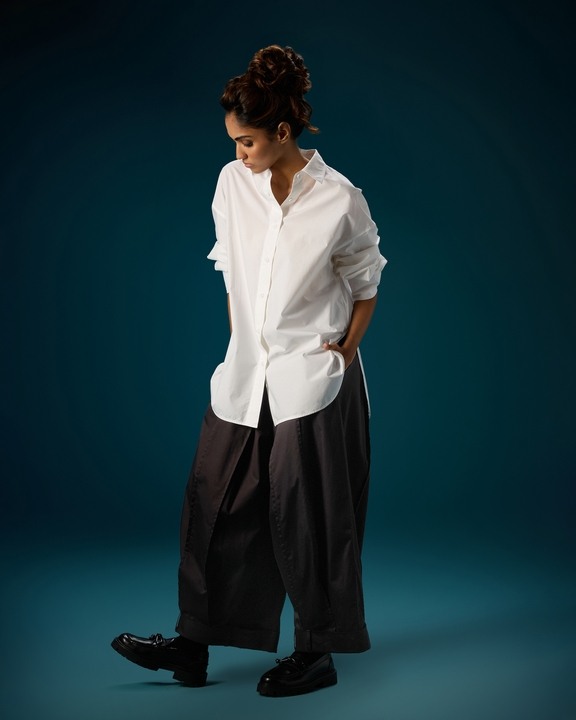 Front Pleat Cuff Pants