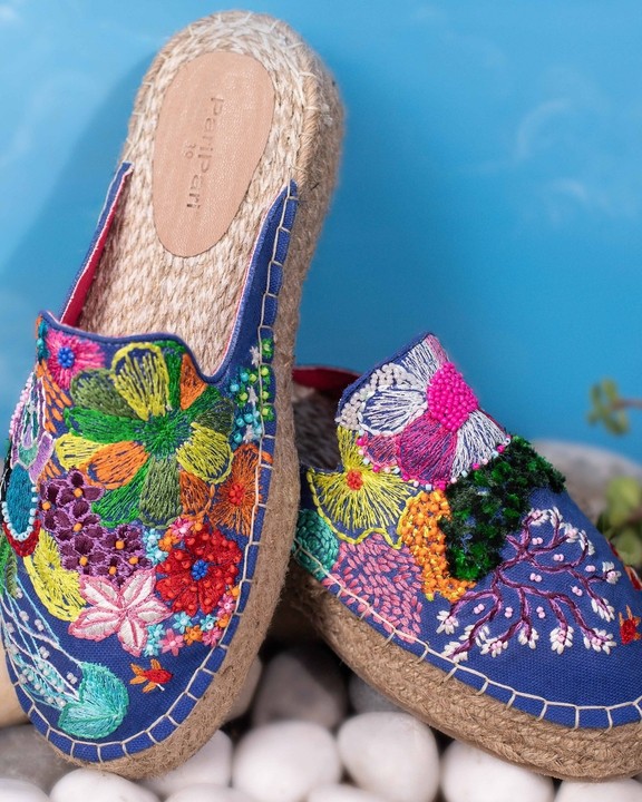 Fiji Espadrilles Haut Fabric Lined Platform