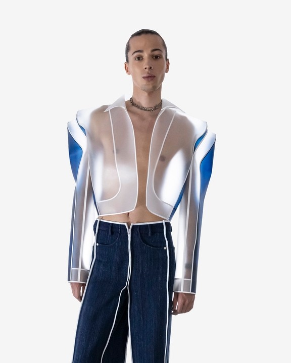 Contrast Rubber Jacket