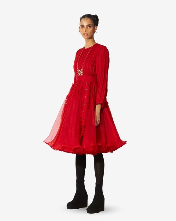 Bottlebrush Organza Dress