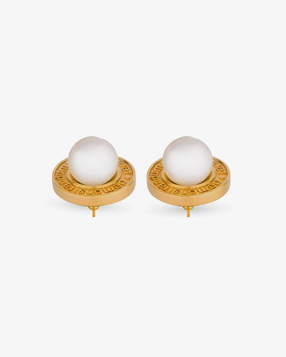 QED Pearl Earrings in Gold