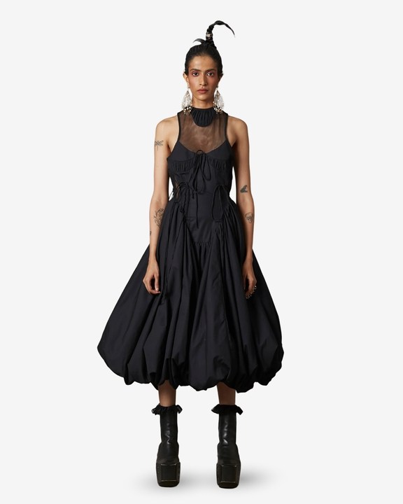 Billow Dress in Black