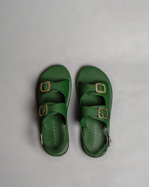 Classic Two Strap Leather Sandals