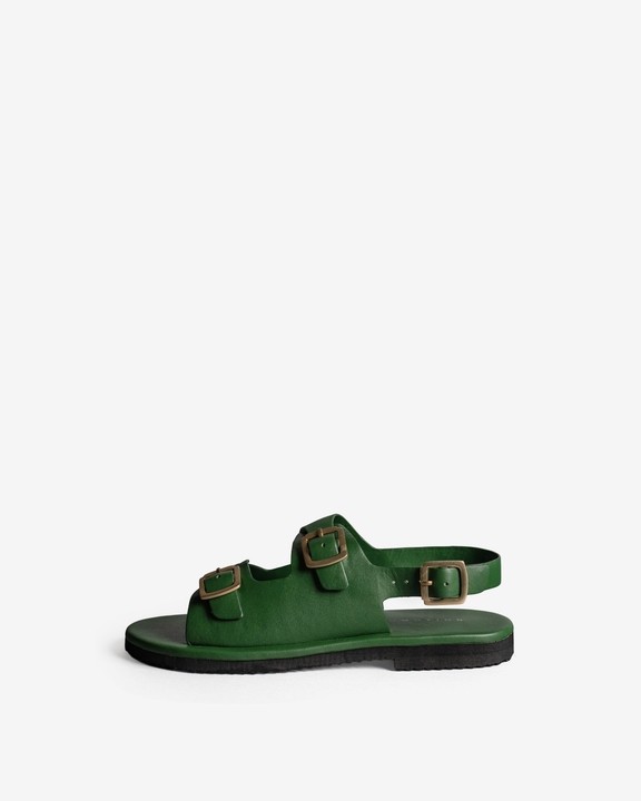 Classic Two Strap Leather Sandals
