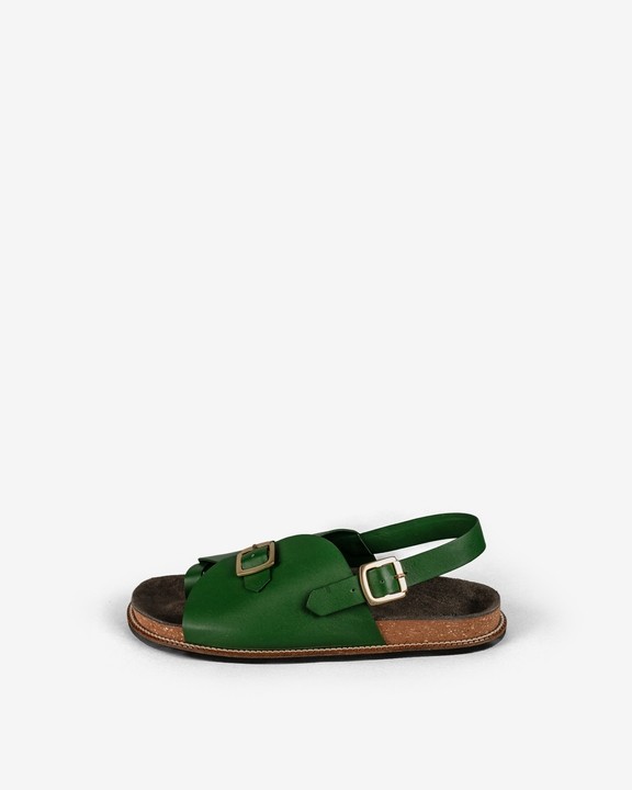Envelope Cork Sandals Single Buckle