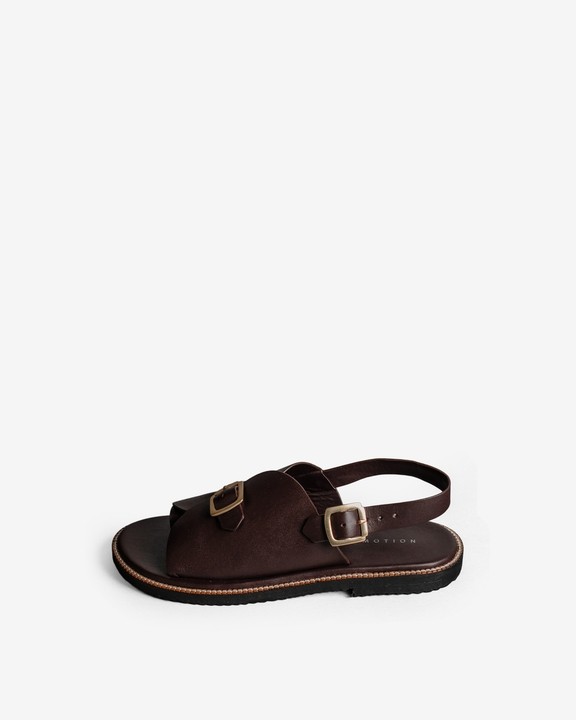 Envelope Welt Sandals Single Buckle