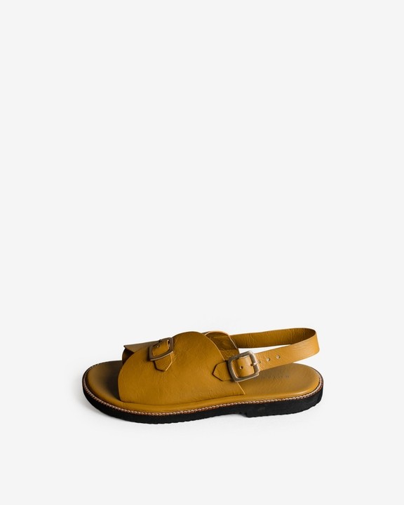 Envelope Welt Sandals Single Buckle