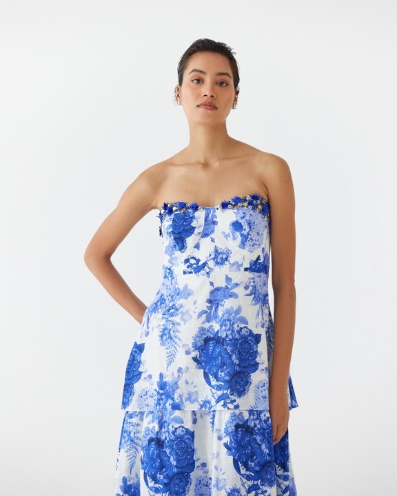 Chintz Tiered Shoulder Dress