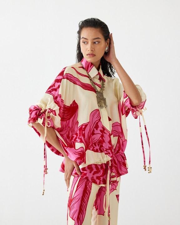 Pink Aphrodite Drawstring Shirt & Pants