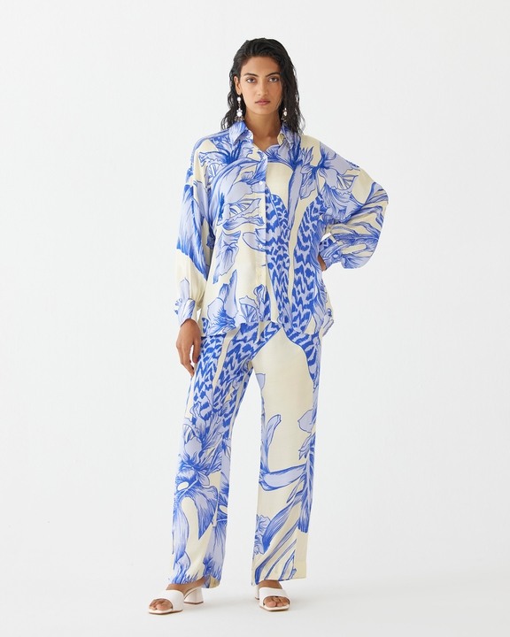 Blue Aphrodite Shirt & Trousers