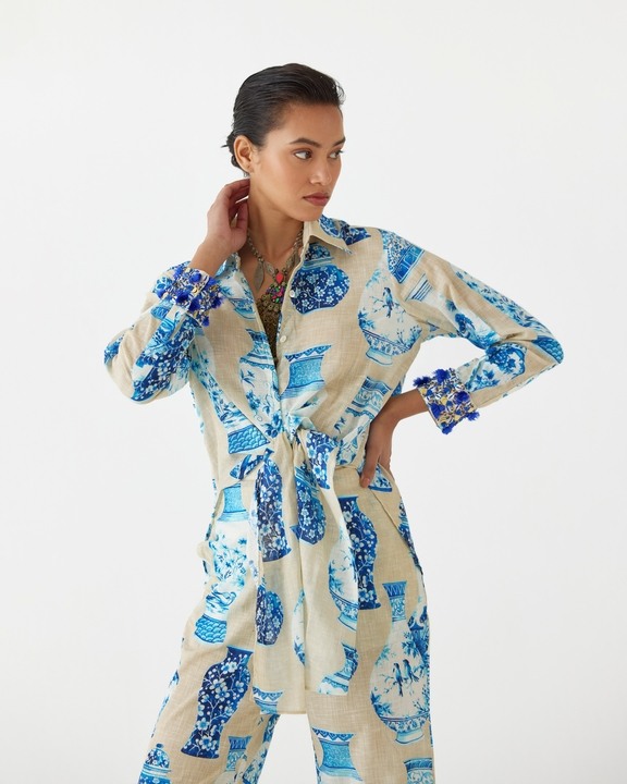 Porcelain Crop Top & Pants