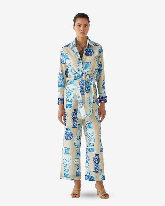 Porcelain Crop Top & Pants