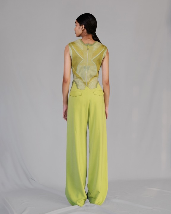 Lime Knitted Top Set