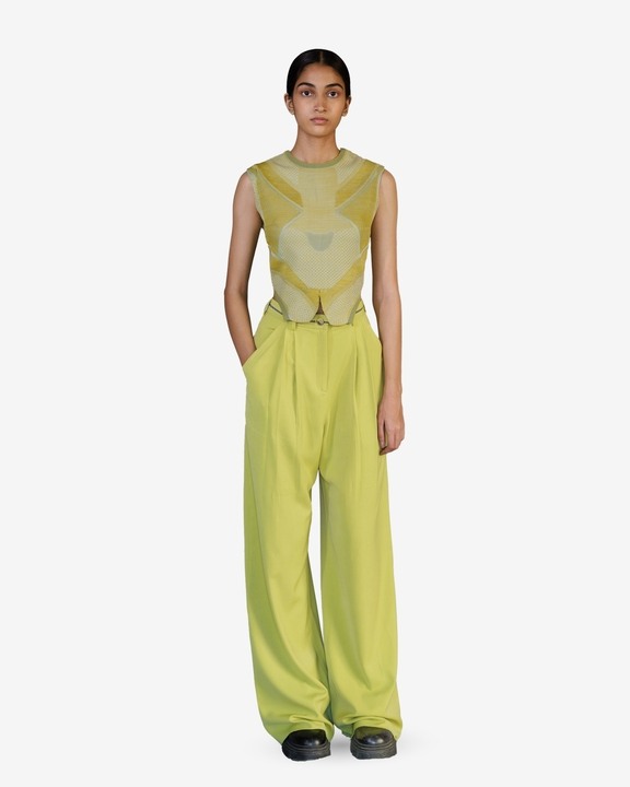 Lime Knitted Top Set