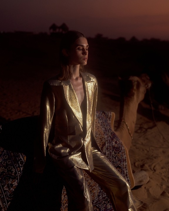 Gold Tailored Blazer