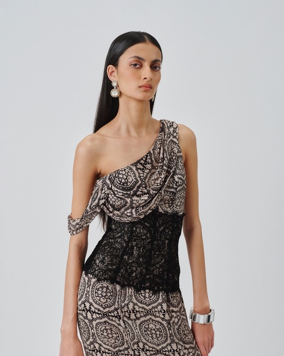 Tara Ajrakh Gown