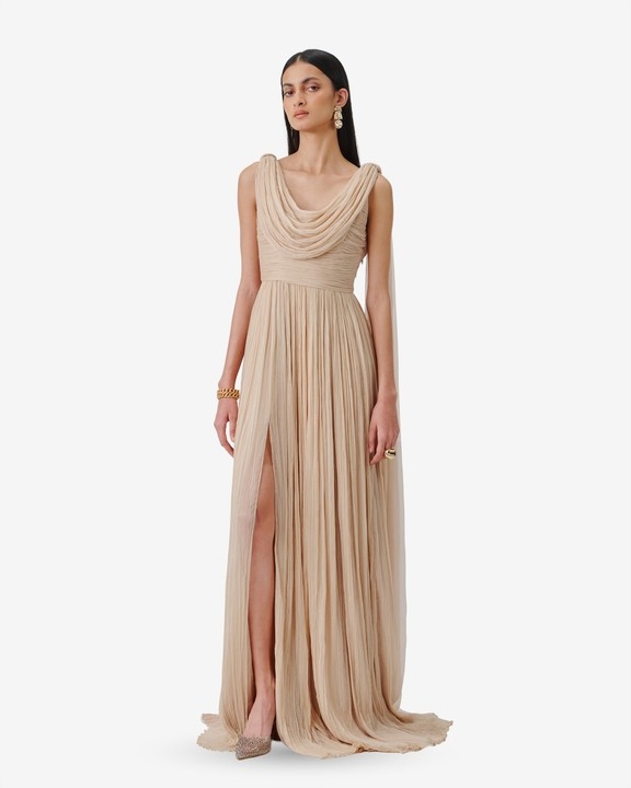 Athena Ruched Gown