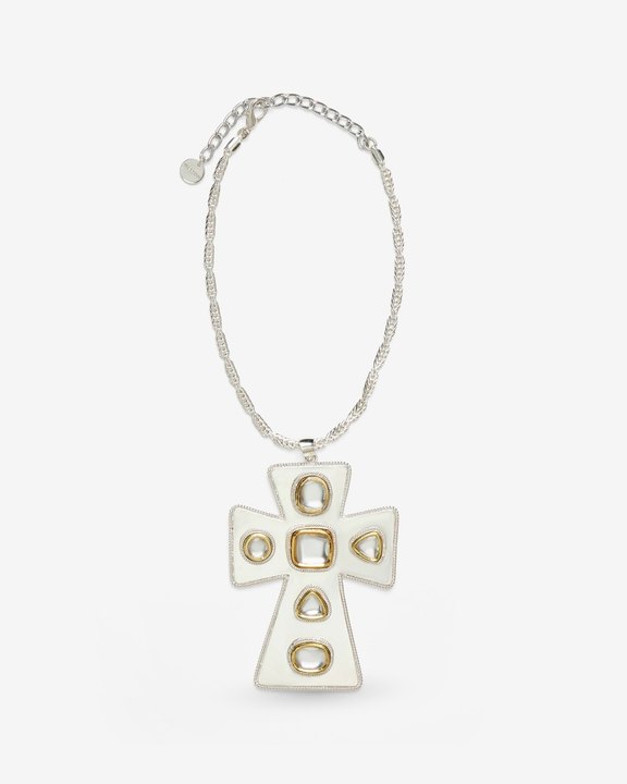 Polki Pope Medallion Necklace