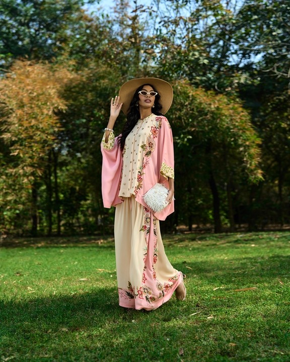 Percy Embroidered Cape with Pants