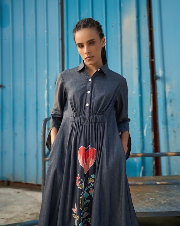 Maria Embroidered Maxi Dress