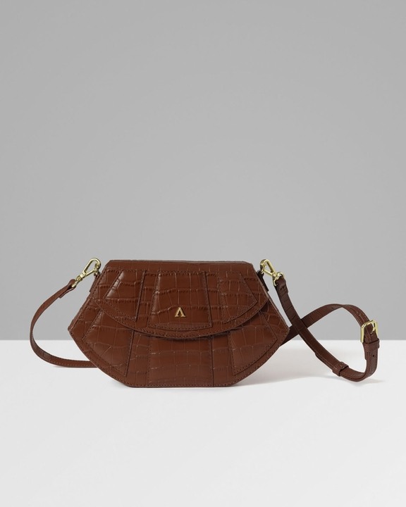 Lusso Structured Bag – With Crossbody Strap & Gold Braided Shoulder Chain
