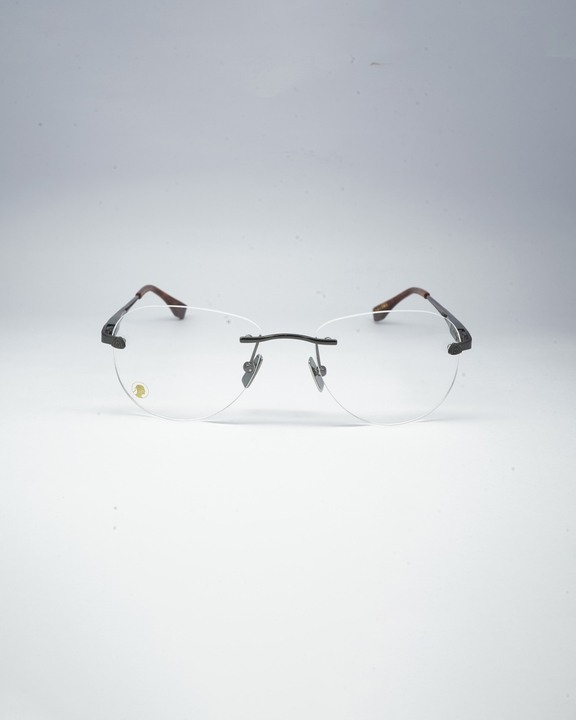 Yin Gun Metal With Demi Tips Spectacles