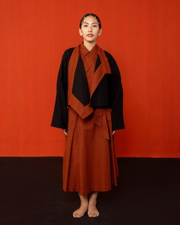 Padma Box Pleated Skirt