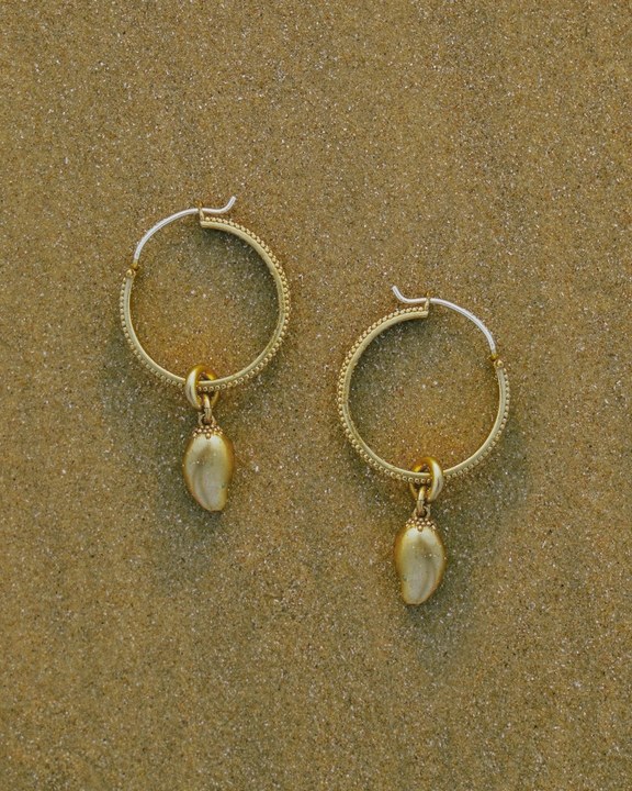 Gold Mango Hoops