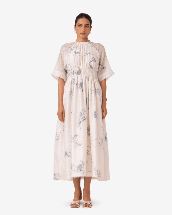 Arha Zodiac Print Handwoven Dress