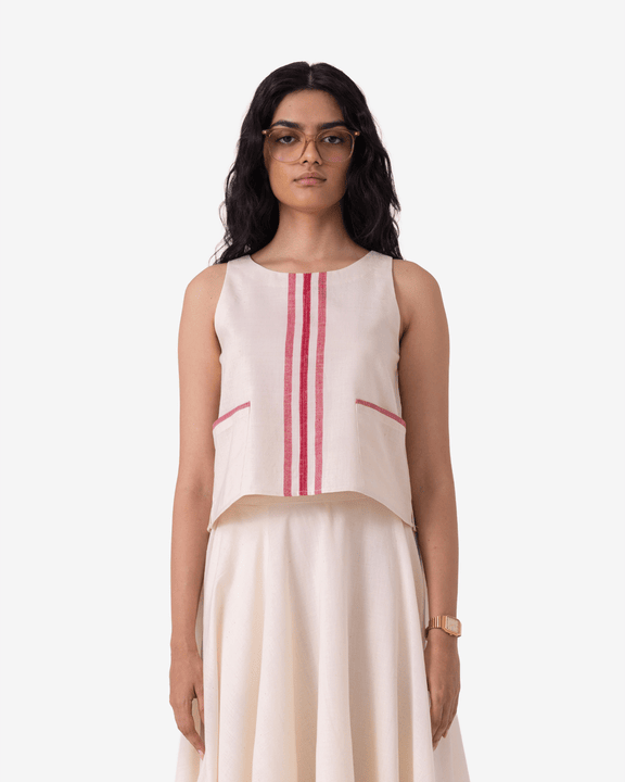 Tris Handwoven Top