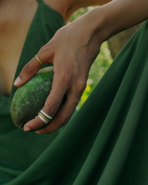 Rawa Midi Ring with 2 Layer Granulation