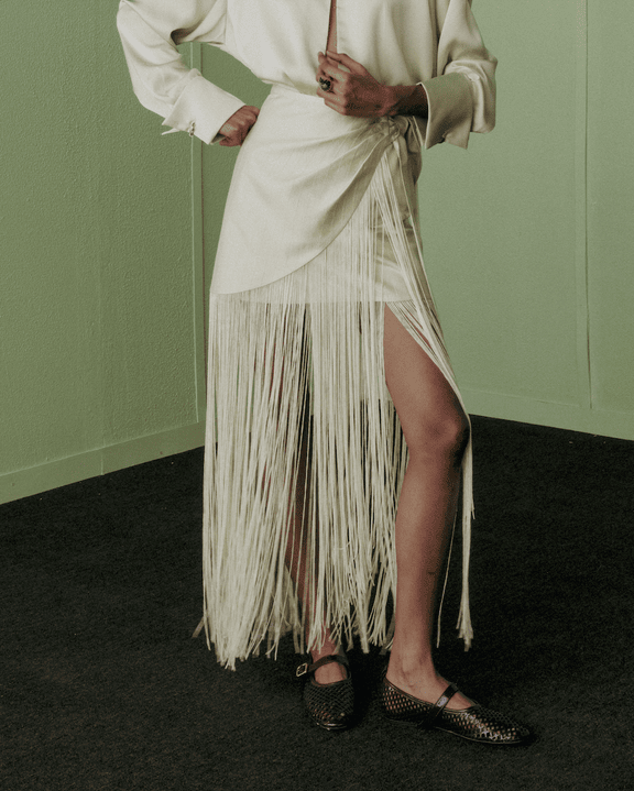 Fringe Detail Skirt