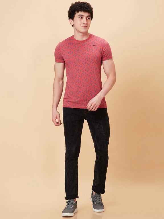 Being Human Men Slim Straight Fit Denim-Black Tone
