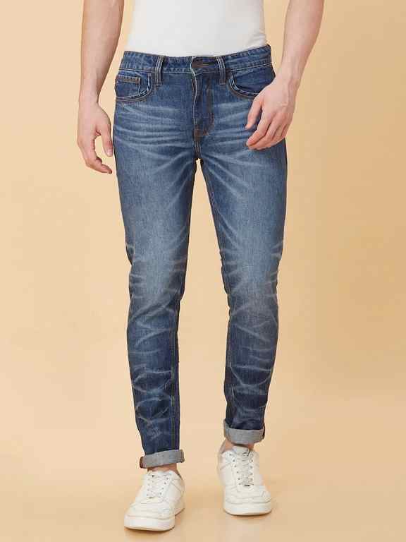 Being Human Men Blue Solid Jeans