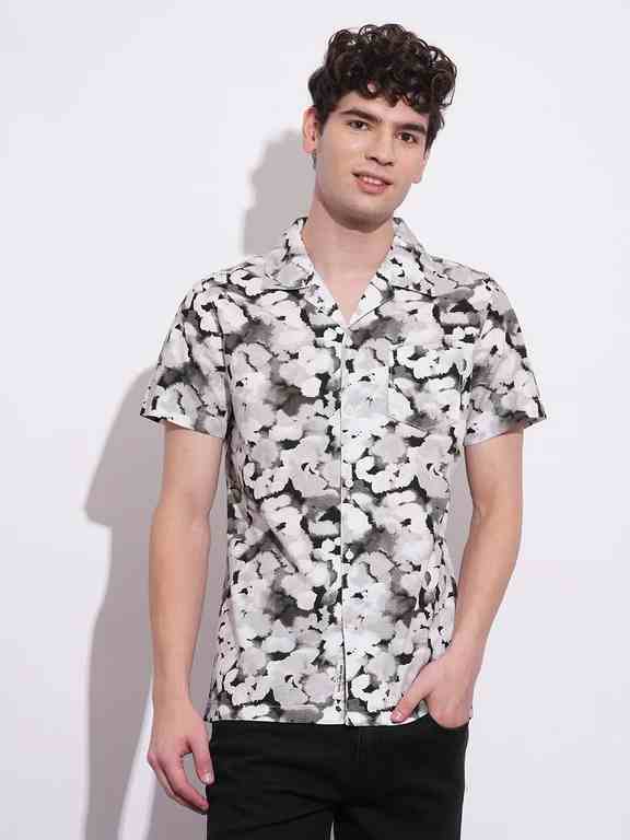 Being Human Mens-Top Shirt Black & White