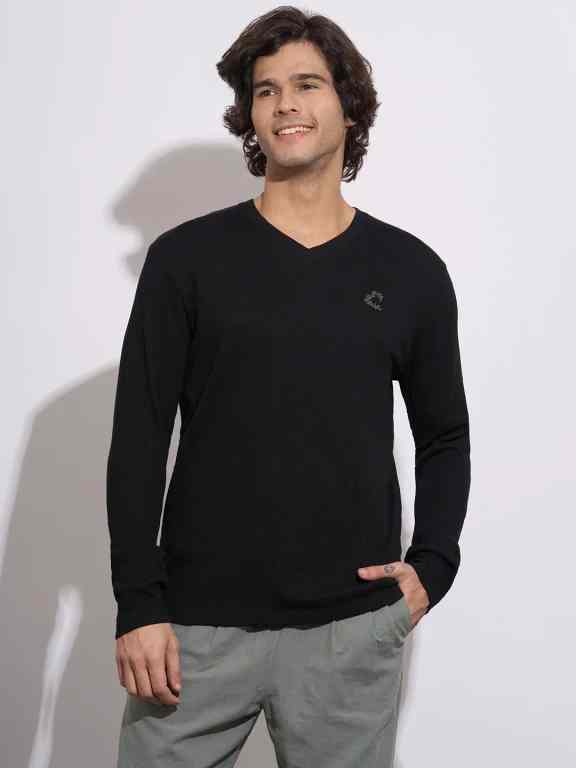 Being Human Men Black Moderno Fit Crew Neck T-Shirt