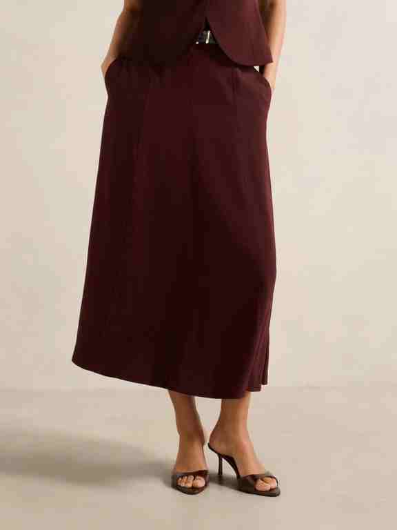 Celine Belted Midi Skirt
