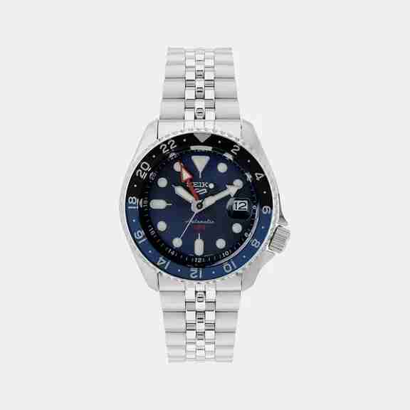 5 Sports Men Automatic Blue Dial Analog Stainless Steel Watch SSK003K1
