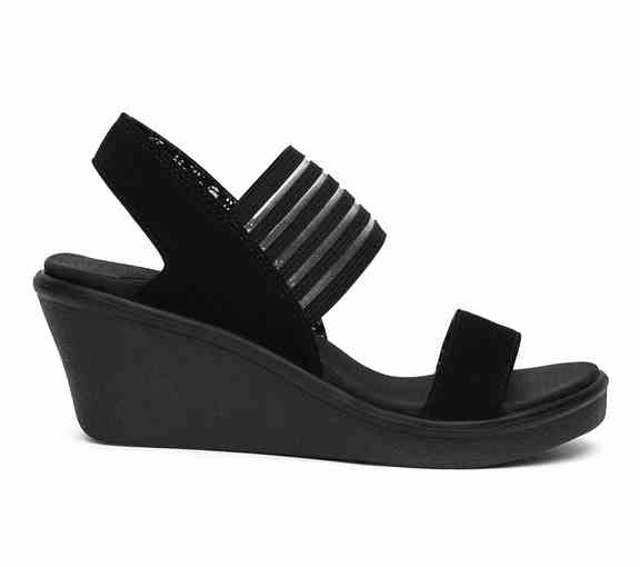 Skechers Womens RUMBLE ON Black Casual Sandals