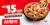 RM15 Off Regular Pizza