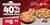 40% OFF Personal Pizza