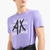 Pima Cotton Crewneck Tshirt With Logo Print