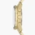 Gold Stainless Steel Round Watch
