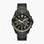 Black Stainless Steel Round Watch