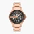 Rose Gold Stainless Steel Round Watch