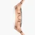 Rose Gold Stainless Steel Round Watch