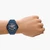 Blue Stainless Steel Round Watch