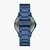 Blue Stainless Steel Round Watch
