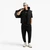 Regular Fit Cotton Trousers With Elasticated Waistband And Logo Patch